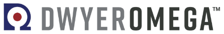 Dwyer Omega logo featuring a blue circular design and bold text. Represents the brand in instrumentation and control solutions.